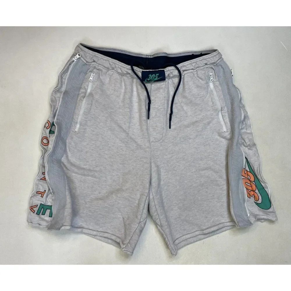 Nike Miami Dade County 305 Sweat Shorts Men Medium Gray CD4262 051